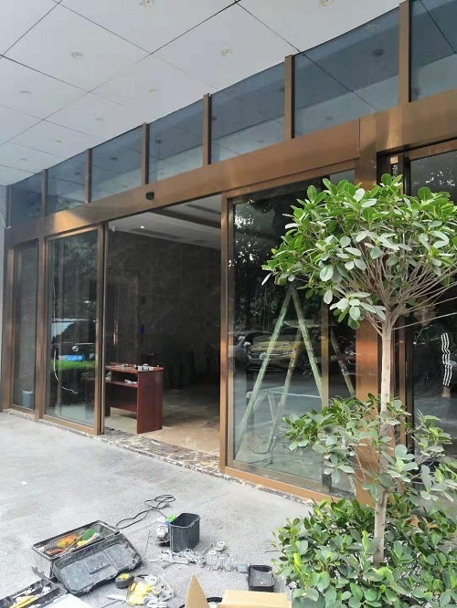 酒店自動門案例，成都酒店感應自動門案例